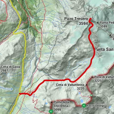 Pizzo Tresero - from Gavia
