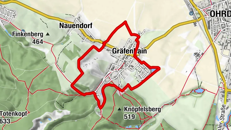 Circular hiking route - "Gräfenhainer Round" - Thuringian Forest