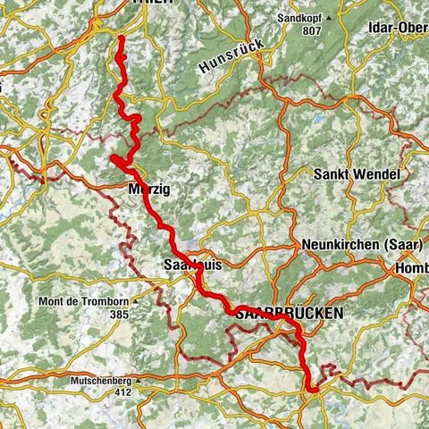 Saar Cycle Route