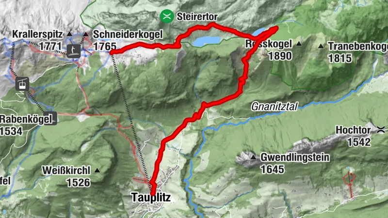 Von der Tauplitzalm über den "Riesen" nach Tauplitz
