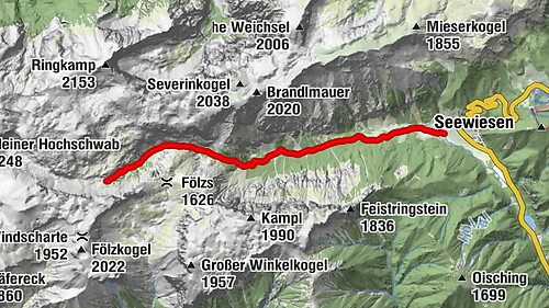 Seewiesen - Voisthalerhütte