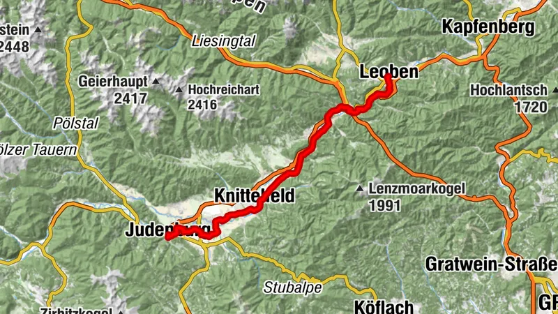 Etappe 04 Murradweg Judenburg - Leoben