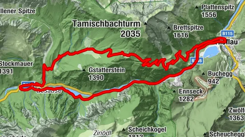 Hochscheiben - Ennsbodenweg  Mountainbiketour