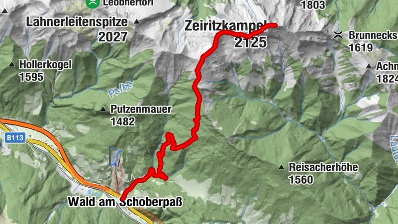 Zeiritzkampel, 2125 m