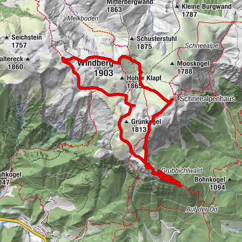 Schneealpe - abseits der Trampelpfade auf den Windberg