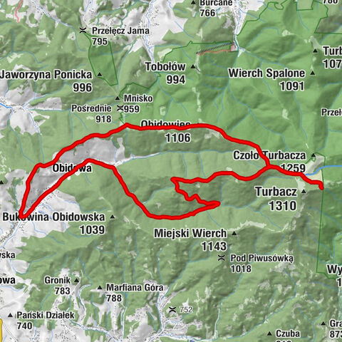Obidowca-Runde zur Hütte Turbacz 25.10.2021