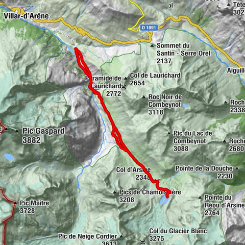 Les Lacs du glacier d’Arsine