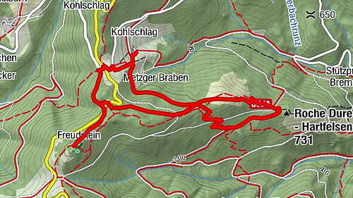 Walk Farm-Auberge Kohlschlag "Between castles and chapel"