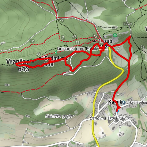 Kalnik - Sedmi zub - Vranilac - Koprivničko-križevačka županija