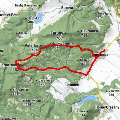 Smolenice - Koniareň - Škarbák - Čierna skala