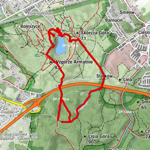 Zdroje - Wzgórze Armatnie - Starków