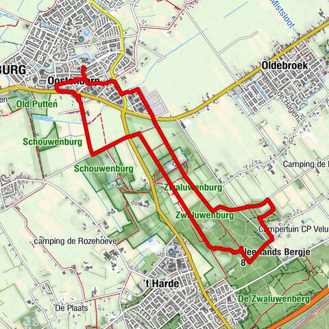 Elburg - De Pal - Neerlands Bergje - Oostendorp