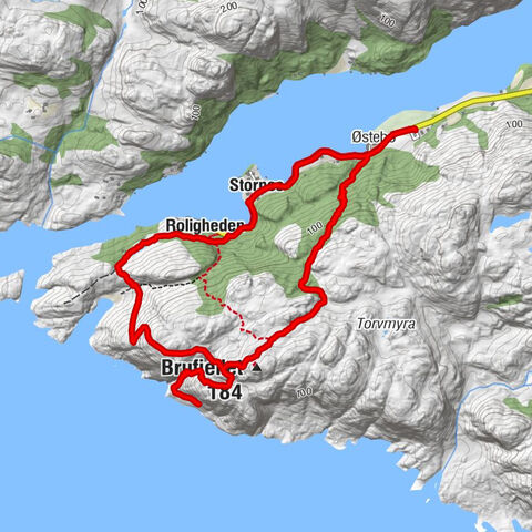 Østebø - Stornes - Roligheden - Brufjellet