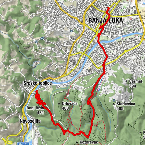 Srpske toplice - Banj Brdo - Bogojavljenski hram - Banja Luka