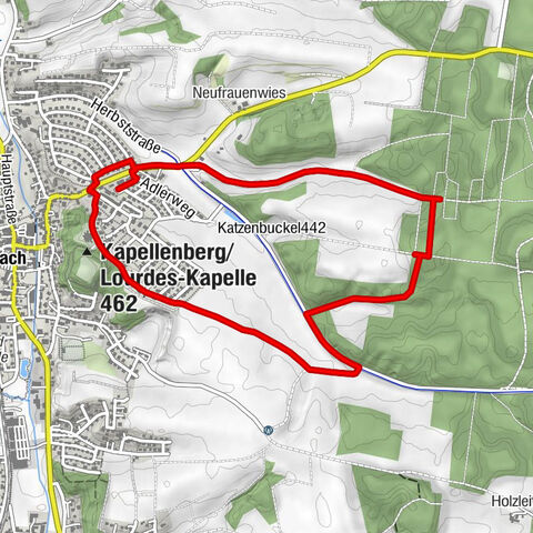 Ergoldsbach - Kapellenberg/Lourdes-Kapelle