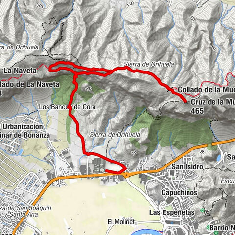 Orihuela - Cruz de la Muela - Collado de la Muela