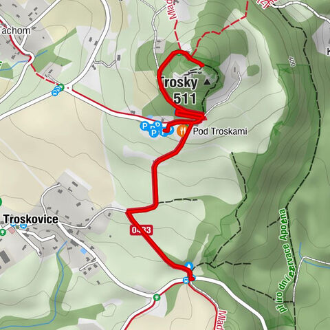 Troskovice - Restaurace Trosky - Trosky - Pod Troskami