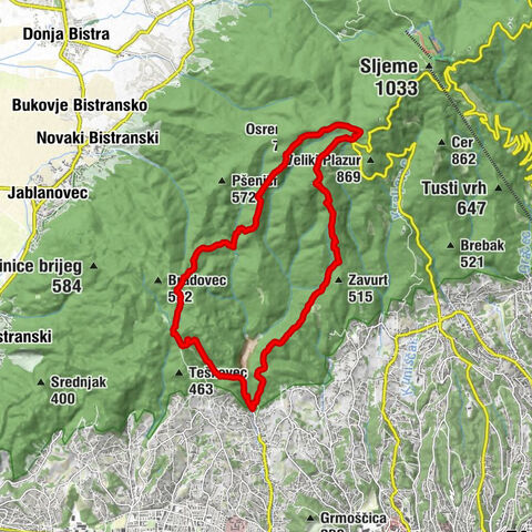 Mjesni odbor "Gornja Kustošija" - Črni vrh - Osrenka - izvor