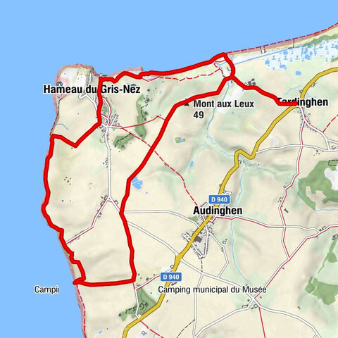 Tardinghen - Mont aux Leux - La Massette - Framezelle