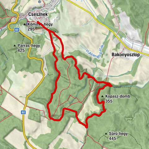 16 Csesznek - Ördög-árok - Kő-árok