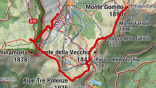 Escursione nel crinale