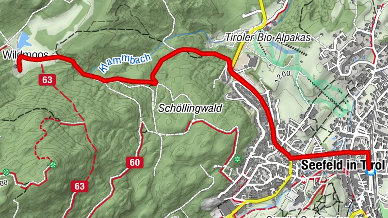 Biketour Nr. 5069 Seefeld-Wildmoos