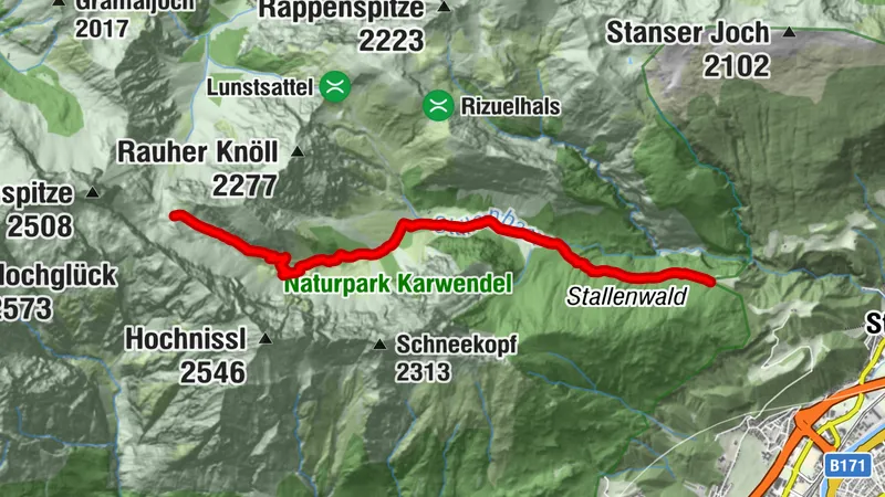 Wanderung von der Bärenrast zur Lamsenjochhütte (IVV)