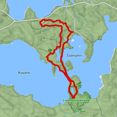 Kannaksen route, Paistjärvi recreation area, Heinola