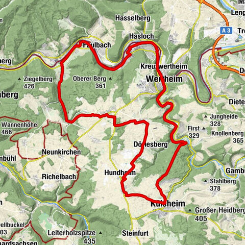 E-bike route: past fountains, meadows, and forests - E1