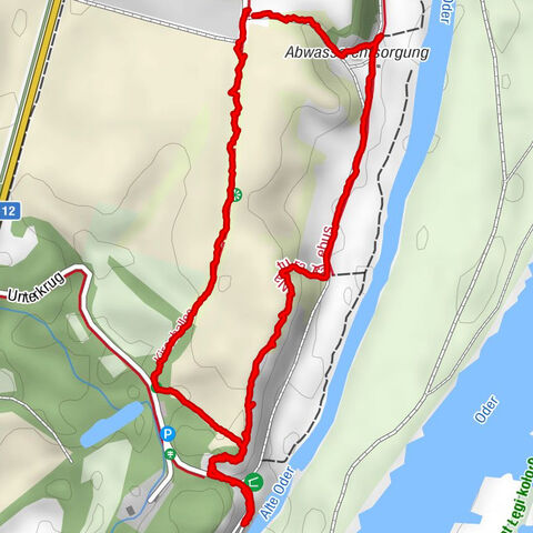 Lebus, Brandenburg/Deutschland Hochwasserspaziergang