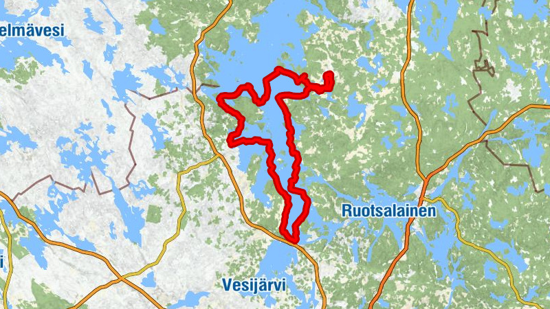Päijänteen Paras - paddling route from Padasjoki