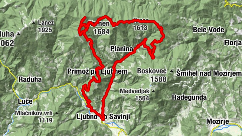 Veliki Travnik in Komen