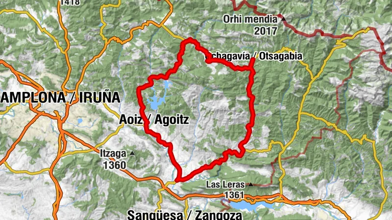 Otsagabia. The Navarre Mountains