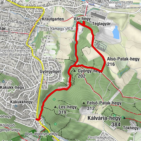 Solymár - Paprikás-üreg - Mátyás-domb - Alsó-Patak-hegy