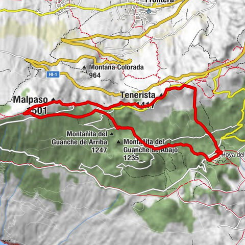 Valverde - Tenerista - Malpaso - El Pinar de El Hierro