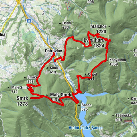 Ostravice - Smrk - Lysá hora - Staré Hamry 2