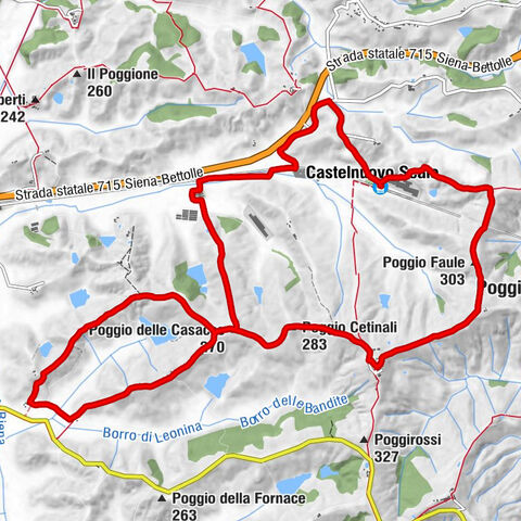 Castelnuovo Berardenga - Poggio Faule - Poggio Cetinali - Poggio dei Cipressi