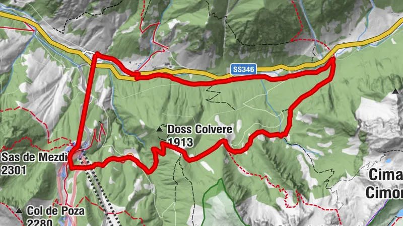 Moena - Alpe Lusia - Colvere and Fango Trenches