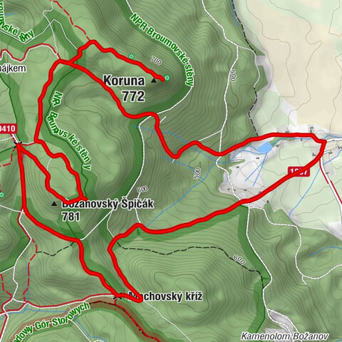 Bělý - Božanovský Špičák - Koruna - Božanov