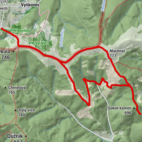 Chocholná-Velčice - Kykula - Sokolí kameň - Machnáč