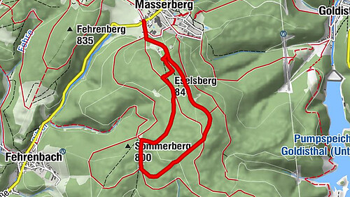 Circular hiking route - TOP 1 - Werra Source - Masserberg - Thuringian Forest