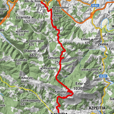 Azkoitia Kakuta Aittola Sesiarte Saltsamendi Andutz Itziar