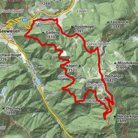 Panoramaweg Seebergalm - Hochanger