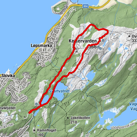 Bodø - Bådåddjo - Keiservarden
