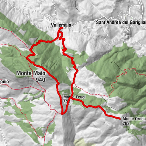 Vallemaio - Monte Ornito - Monte Feuci - Monte Maio
