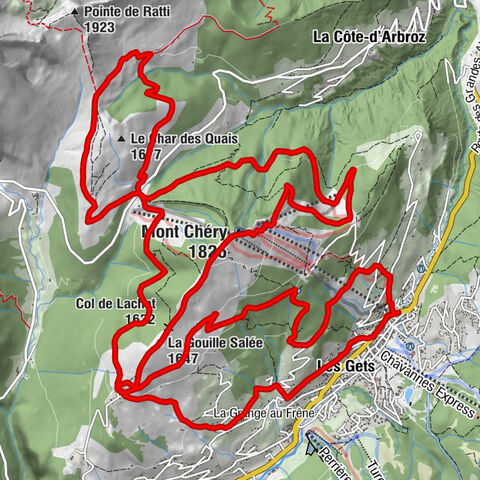 Mont Chéry - Col de Lachat - La Gouille Salée