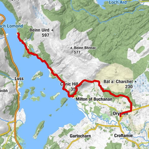 Drymen - Conic Hill - Tom nan Oisgin (Oisgean) - Stirling