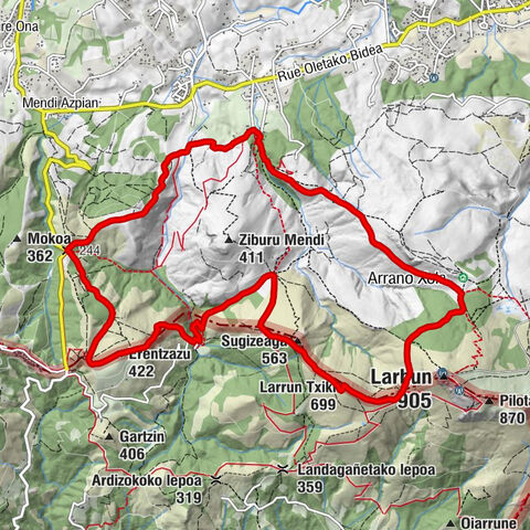 Urrugne - Larrun Txiki - Zizkuitza - Ascain