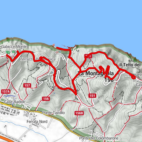 La Montagnola - Il Tetto del Mondo - Osteria della Vigna - Vigna del Mare