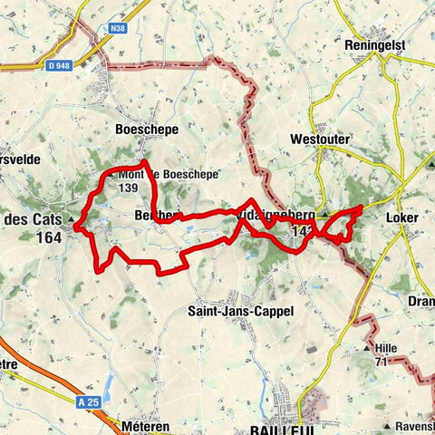 De Nachtegaal - Baneberg - Mont Noir - Mont de Boeschepe